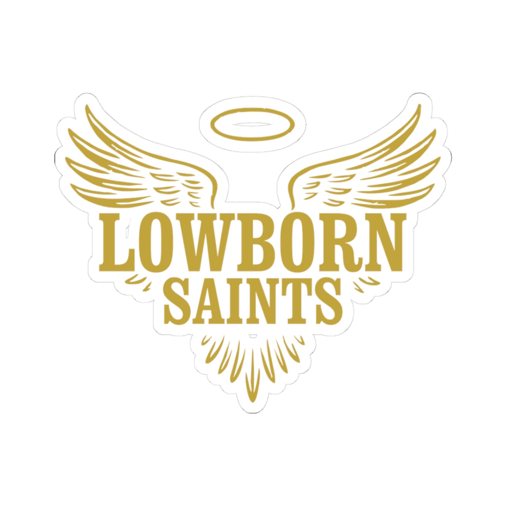 Lowborn Saints Gold Wing Sticker - Angel Halo Kiss-Cut Vinyl Decal