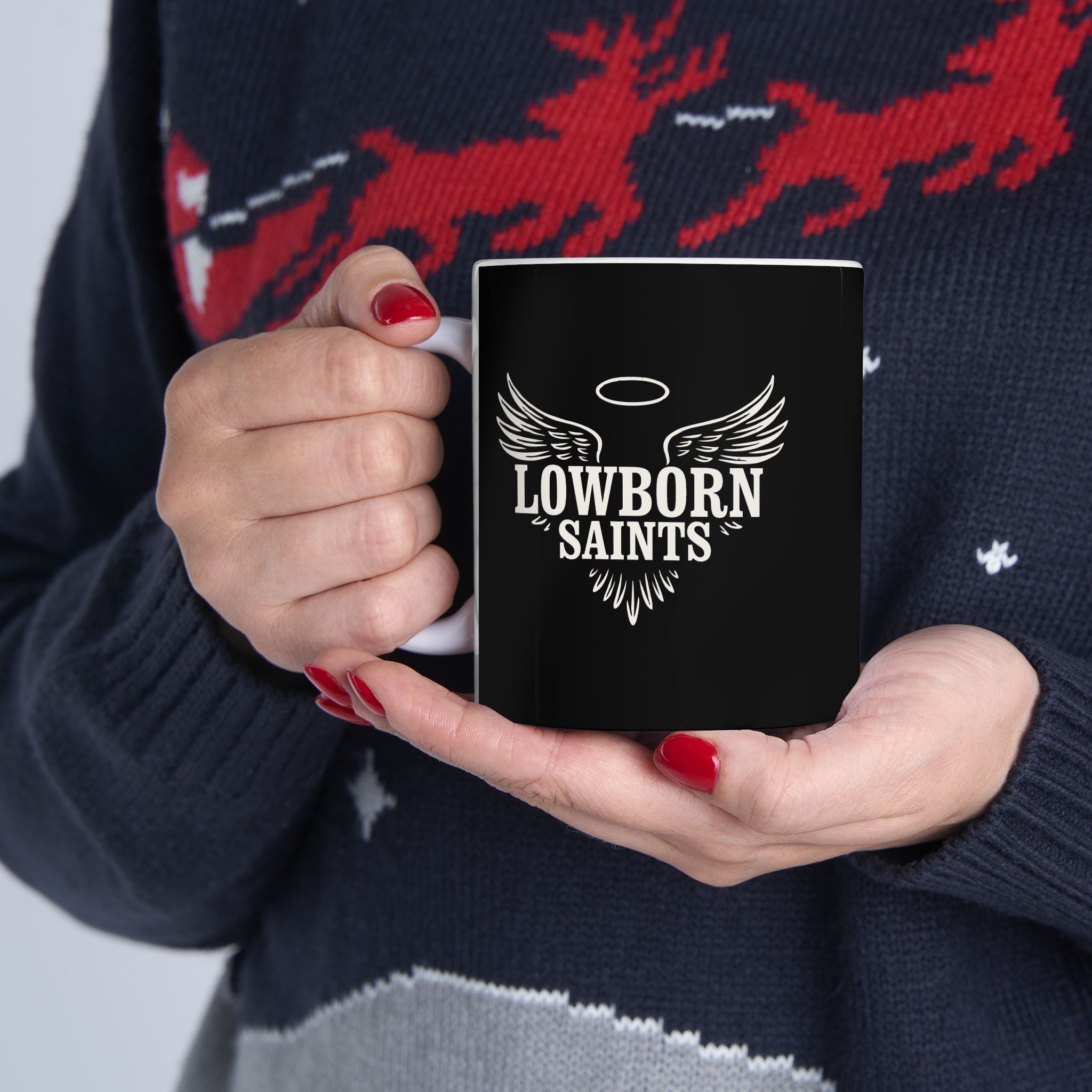 Mug - Lowborn Saints Band Logo Ceramic Mug (11oz, 15oz)