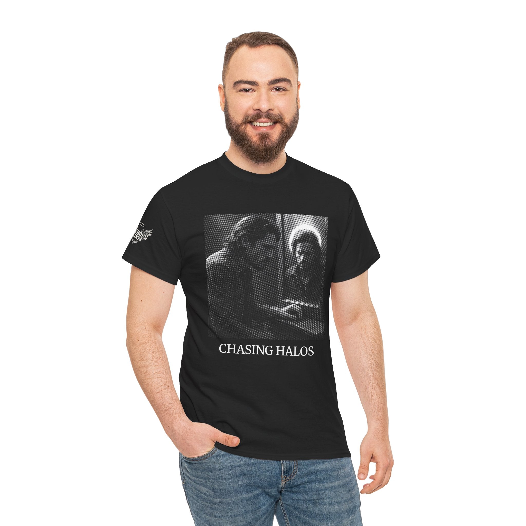 T-Shirt Chasing Halos Single Cover for Lowborn Saints Unisex Tee